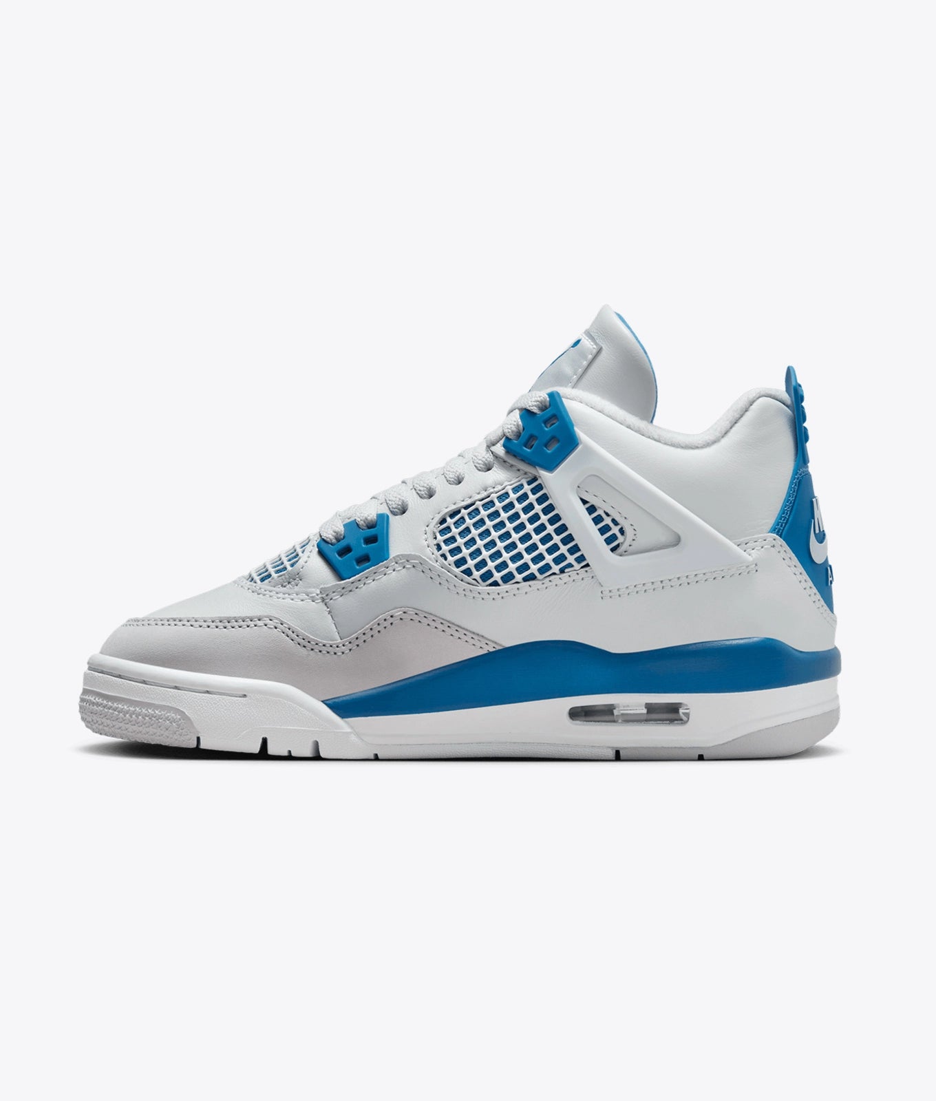 Classic Court-Inspired High-Tops – Blue Accent Edition