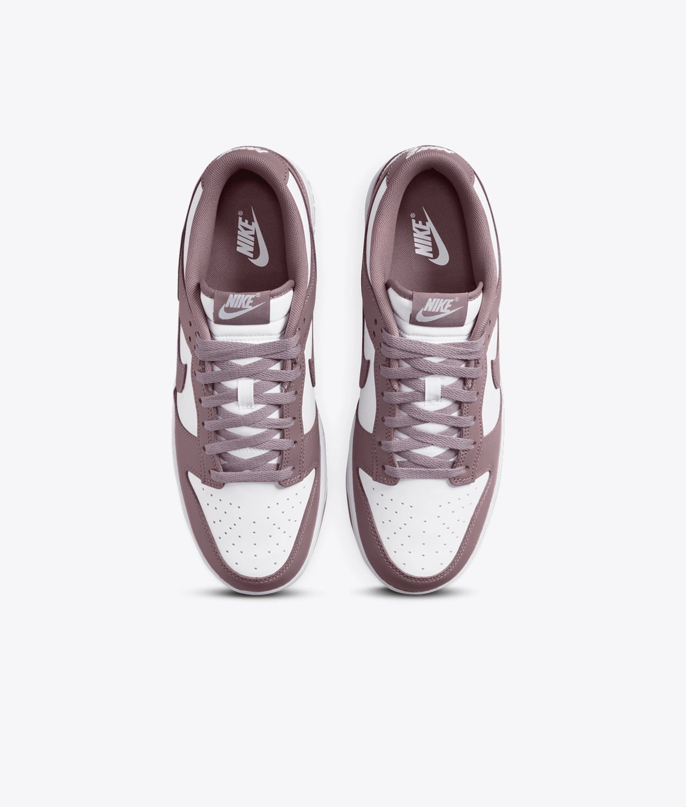 Varsity-Inspired Low Sneakers – Taupe Grey & White