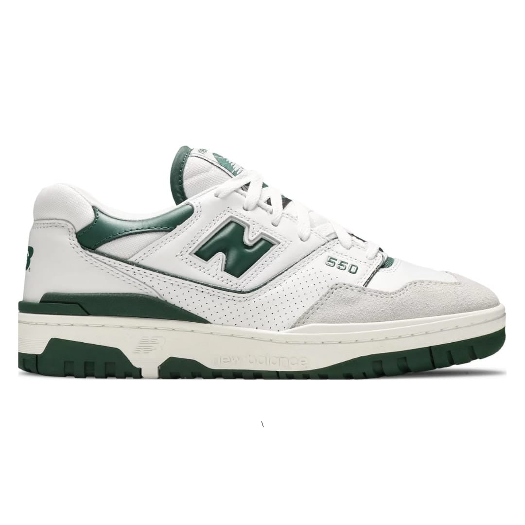 Classic Court 550 – White Green Retro Sneakers