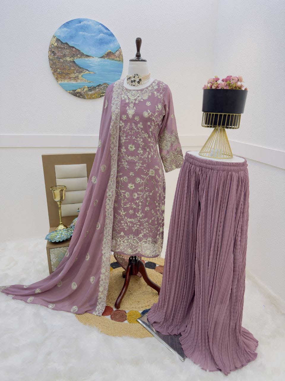 Party Sharara Suit & Dupatta Set