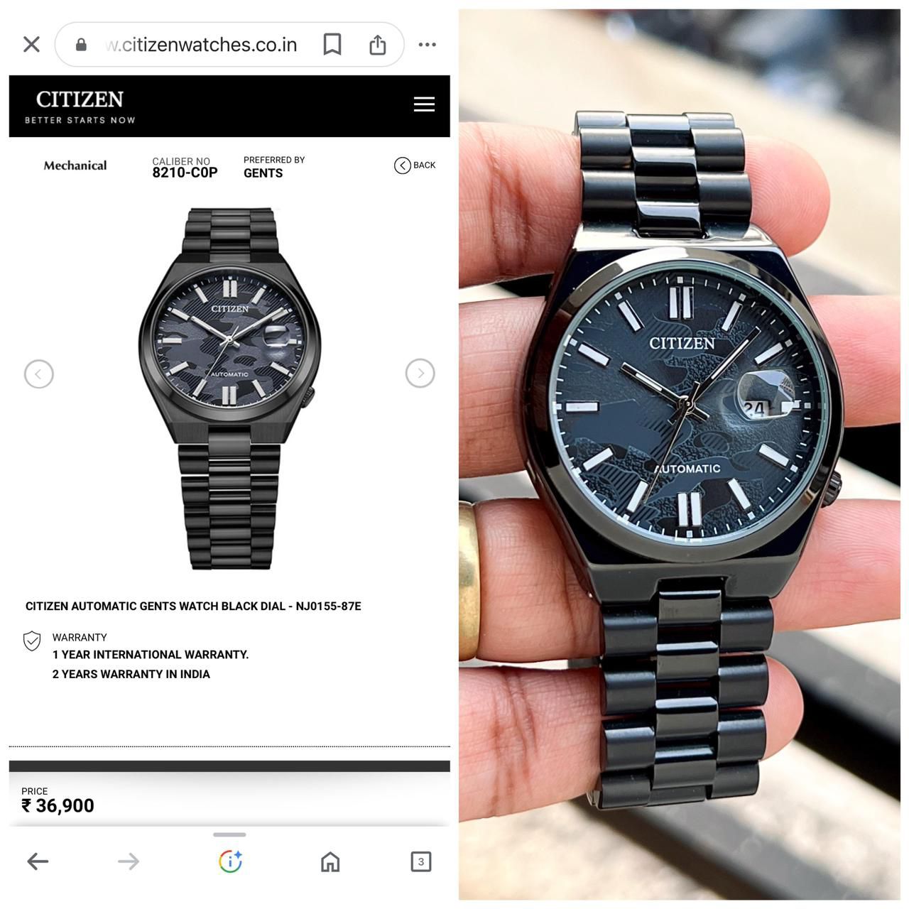 CITIZEN Analog Watch - For Men