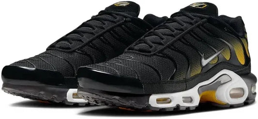 Air Max-Inspired "Plus" Mesh Sneakers – Black & Gold Edition