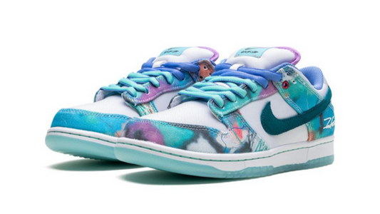 Low Futura Laboratories "Bleached Aqua" Sneakers