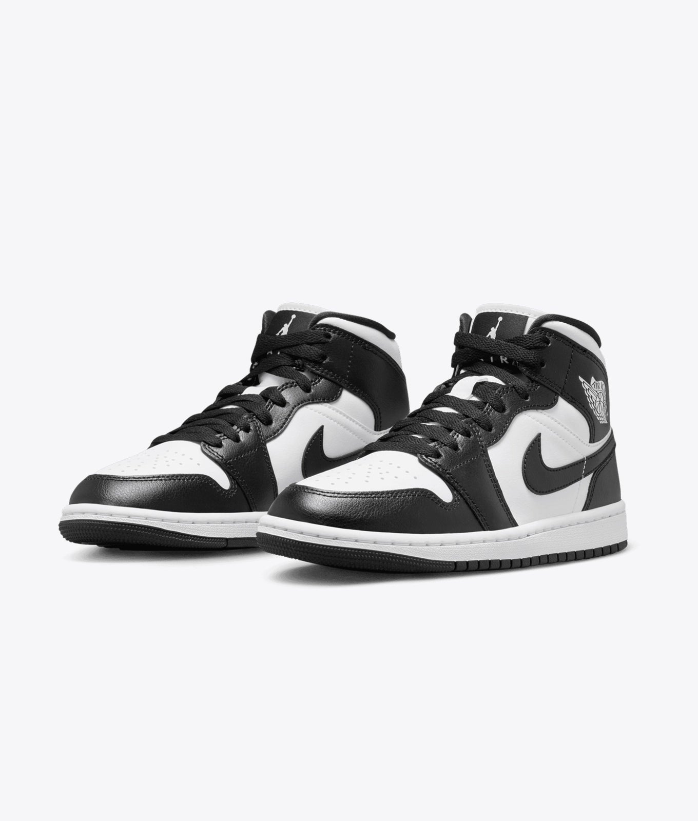 Mens Heritage Mid-Top Sneakers – White & Black
