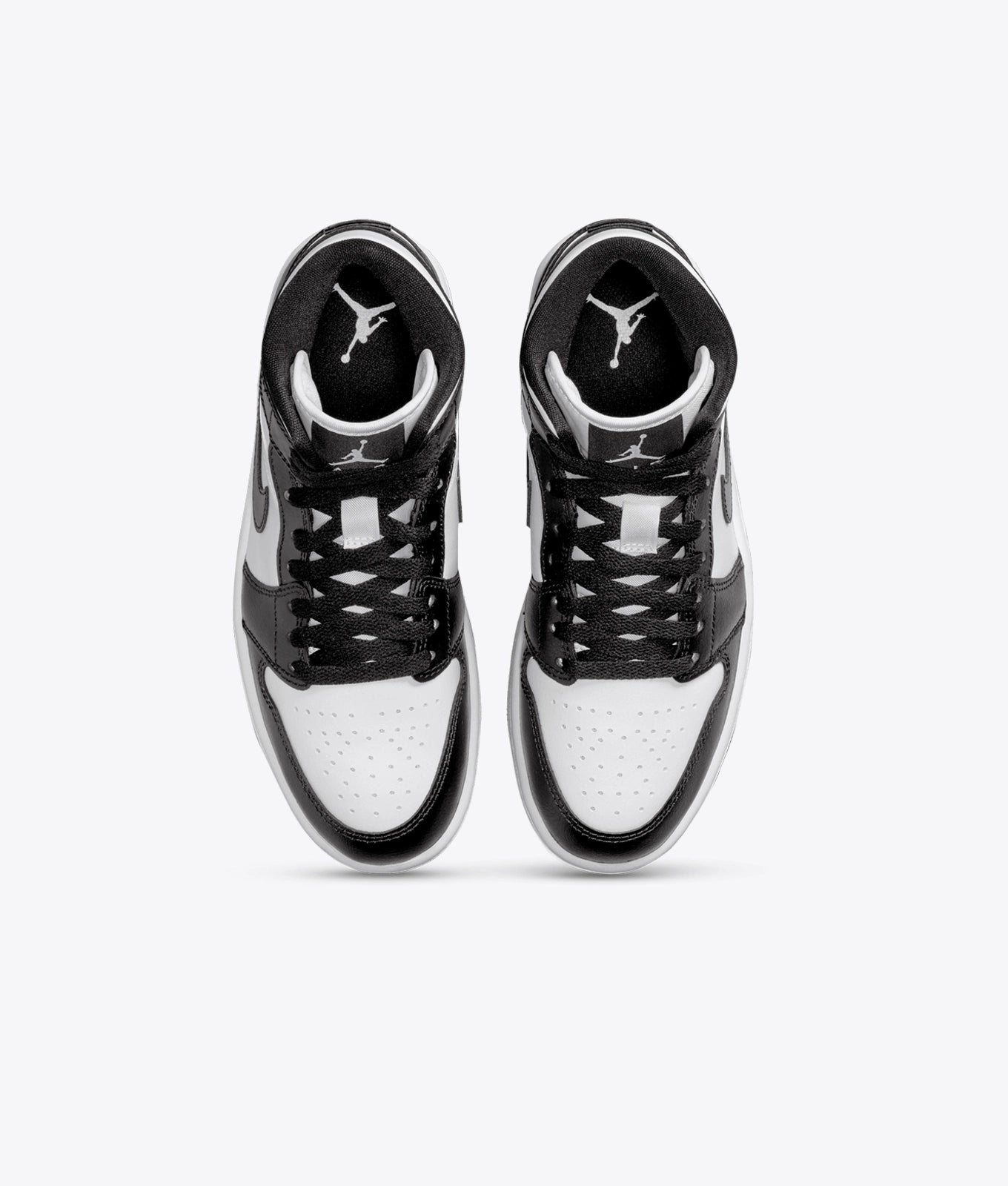 Mens Heritage Mid-Top Sneakers – White & Black