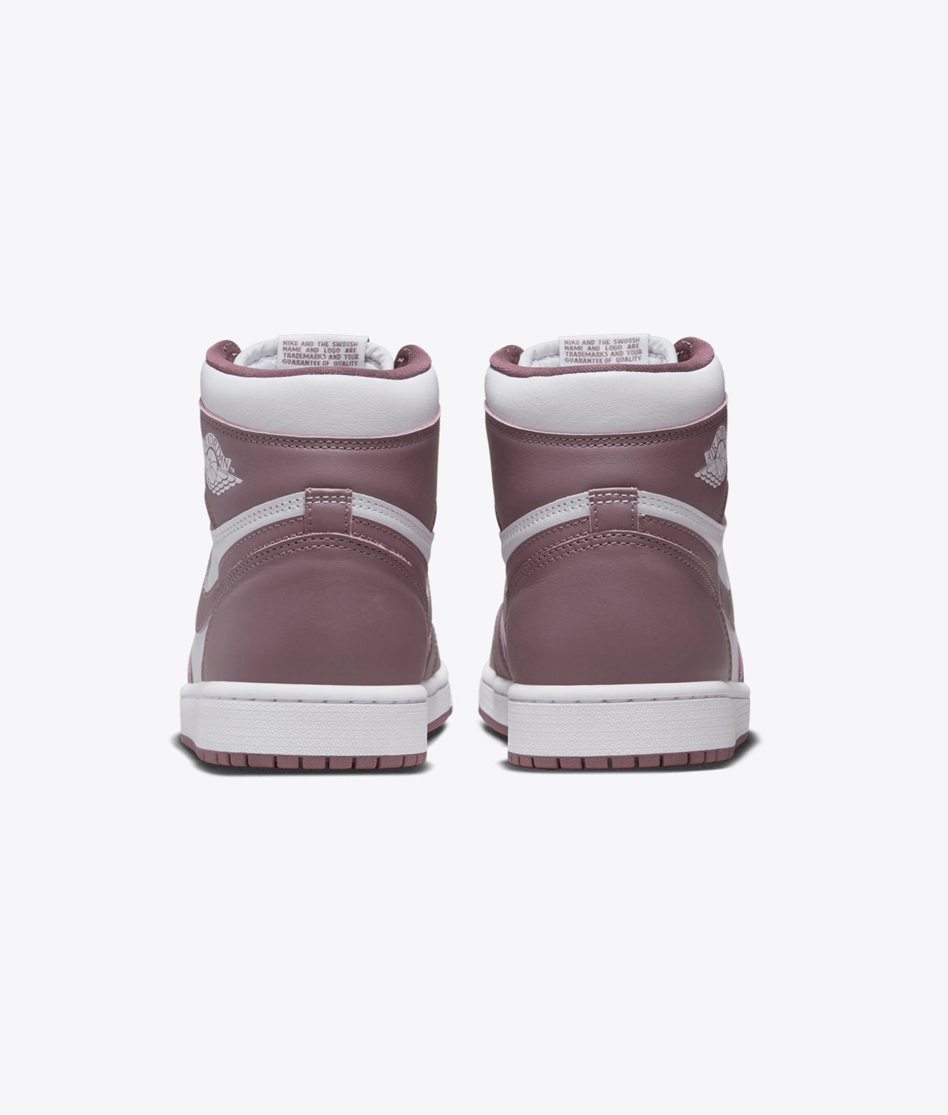 Heritage High-Top Sneakers – White & Mauve Edition