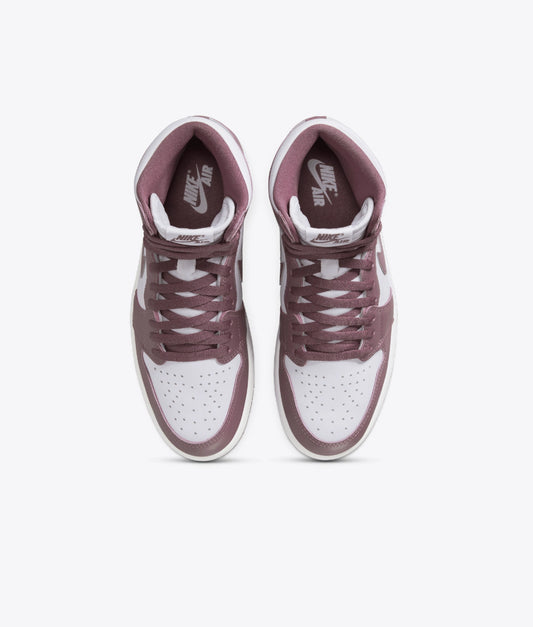 Heritage High-Top Sneakers – White & Mauve Edition