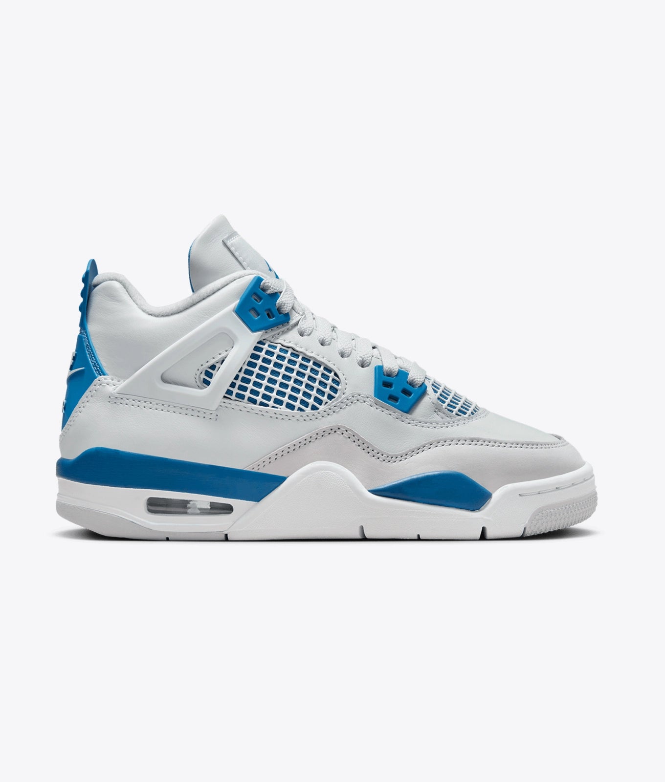 Classic Court-Inspired High-Tops – Blue Accent Edition