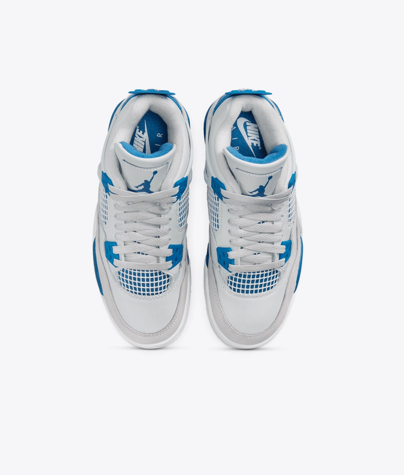 Classic Court-Inspired High-Tops – Blue Accent Edition