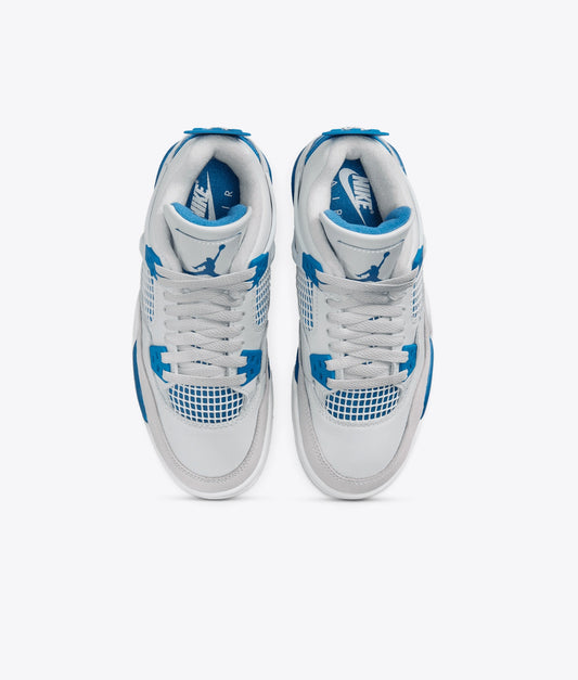 Classic Court-Inspired High-Tops – Blue Accent Edition