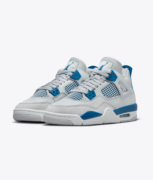 Classic Court-Inspired High-Tops – Blue Accent Edition