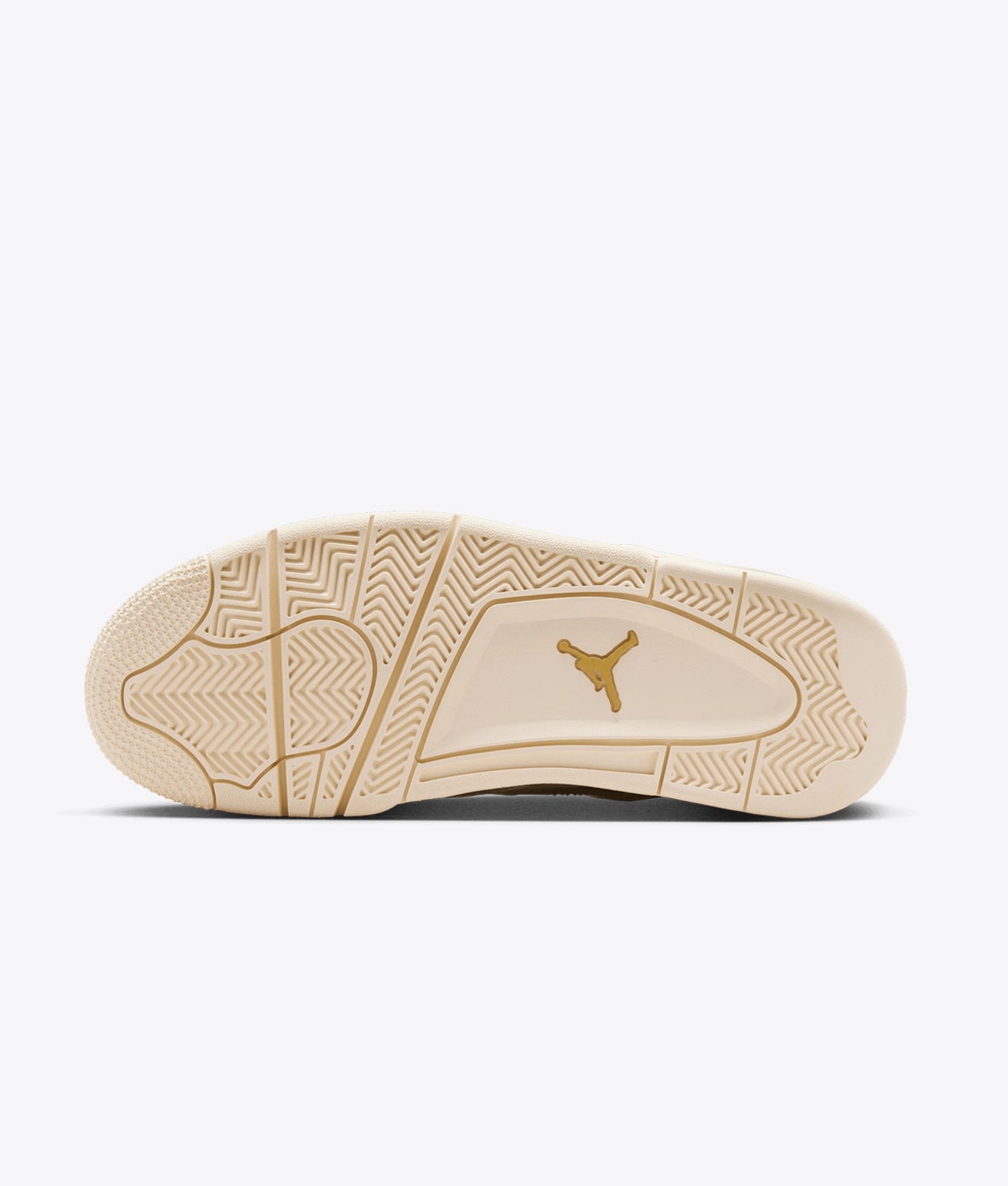Retro-Inspired Mid-Top Sneakers – Sail & Metallic Gold