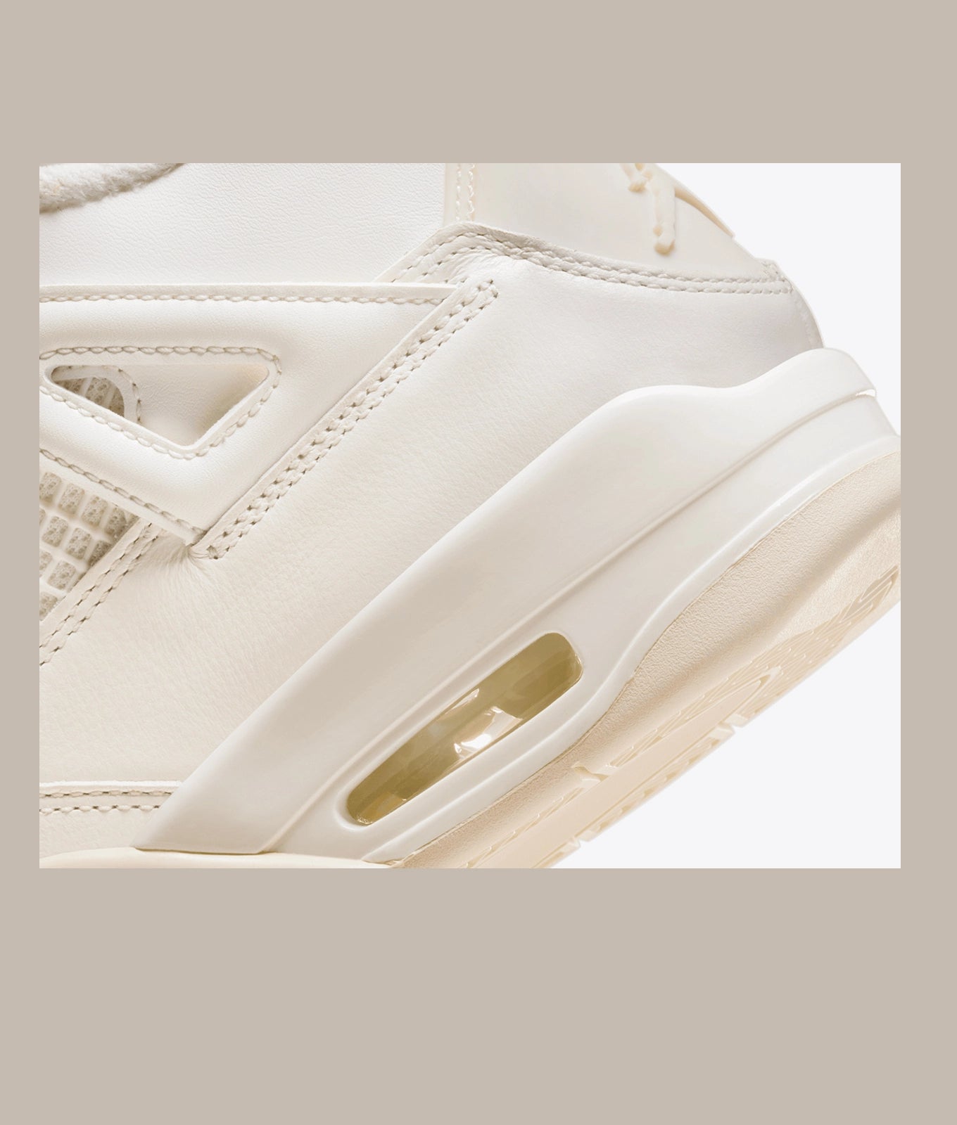 Retro-Inspired Mid-Top Sneakers – Sail & Metallic Gold