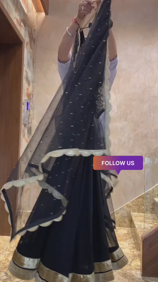 Heavy Embroidery Sequence Work Gown With Fully Stiched and Dupatta Ready to Wear