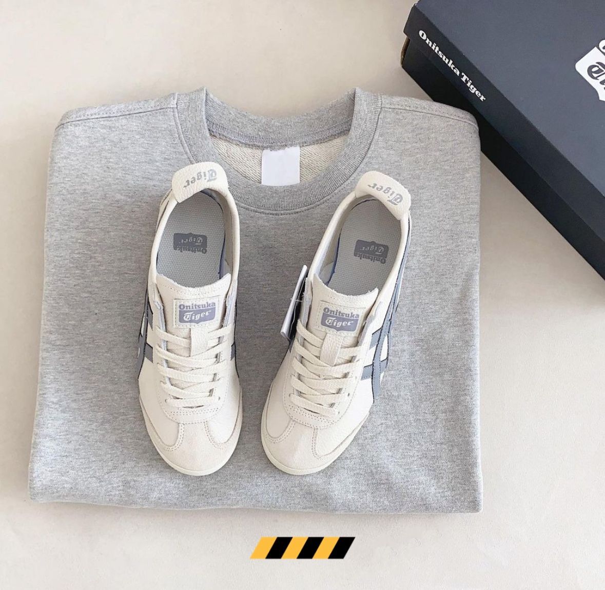 Onitsuka Tiger Mexico 66 – Oatmeal Carbon Navy