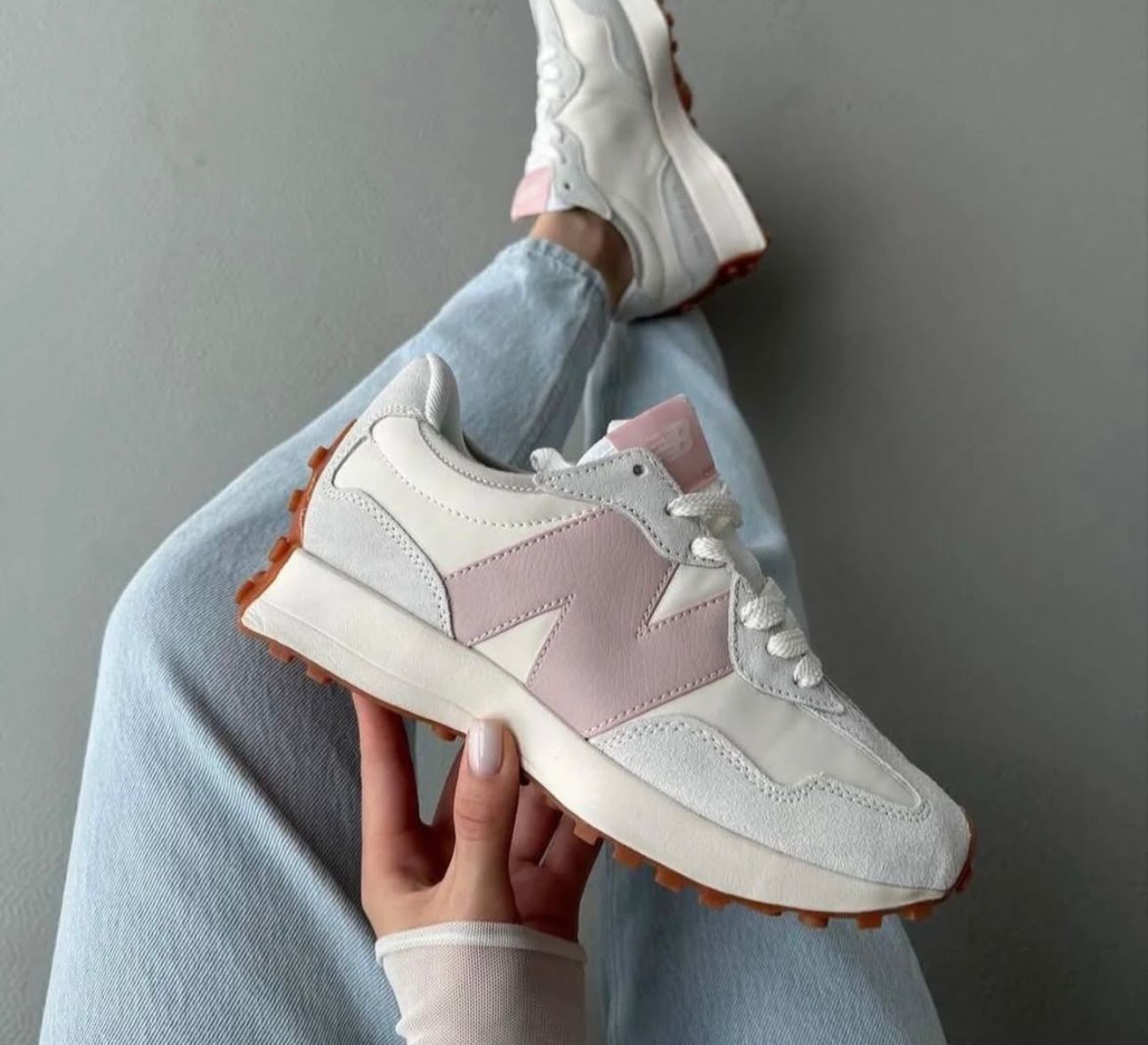 New Balance 327 Grey Pink - Women’s Casual Sneakers