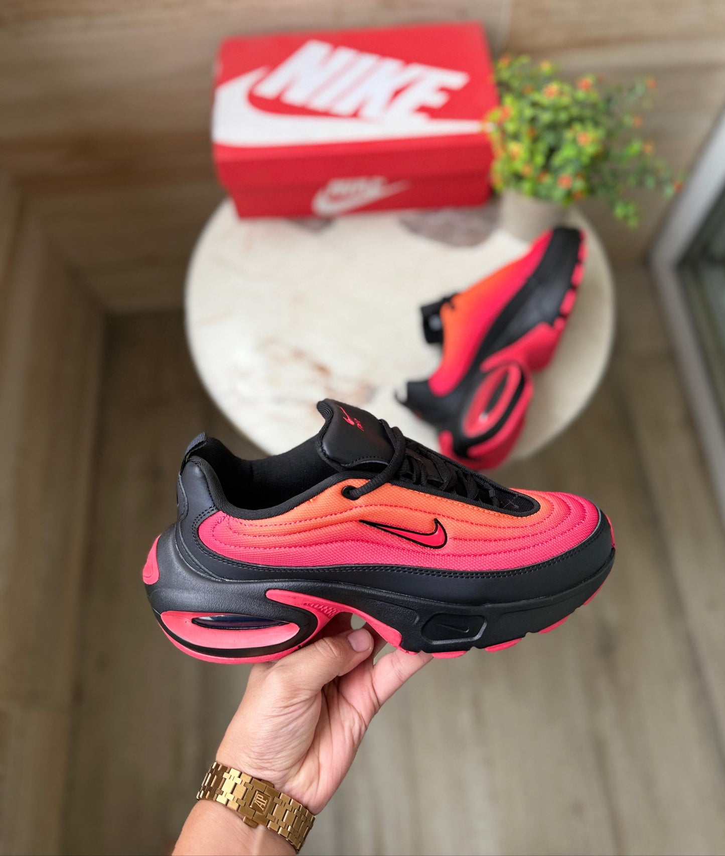 Nike Air Max Portal  Platform Sneakers – Black/Hot Punch | Sustainable Everyday Comfort