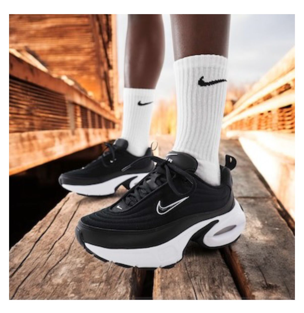 Nike Air Max Portal  Platform Sneakers – Black/Hot Punch | Sustainable Everyday Comfort