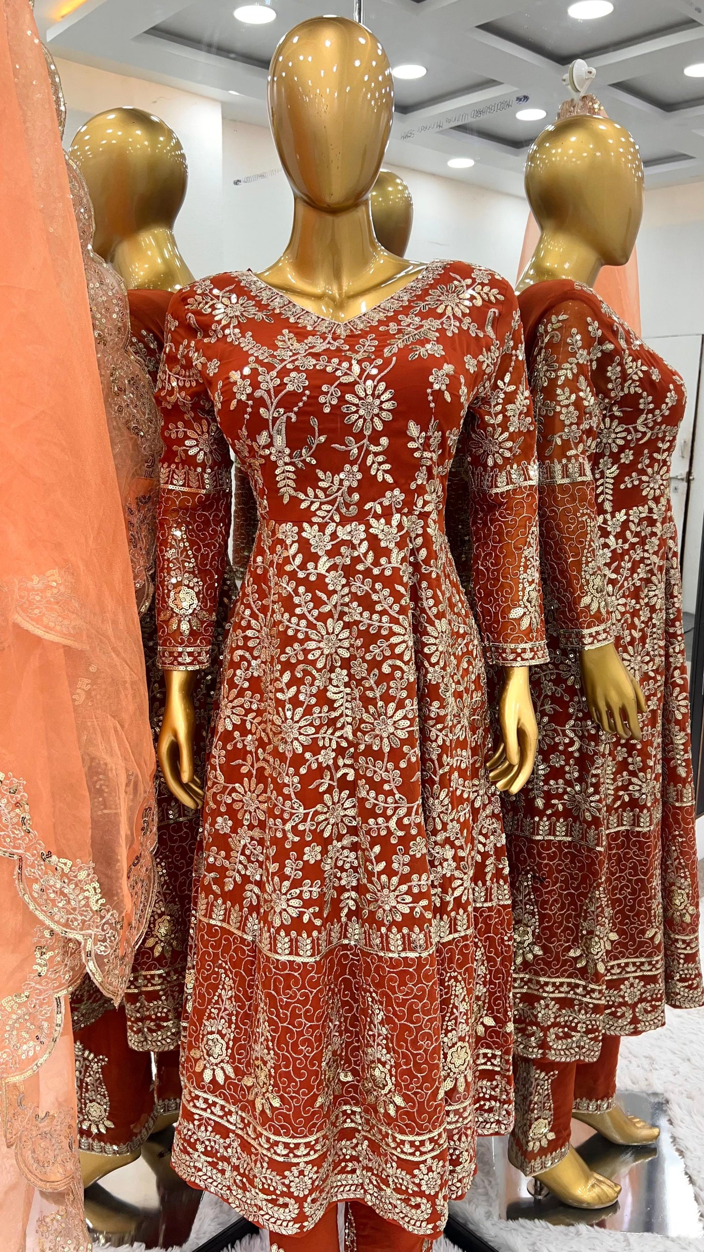 Ruby Radiance Anarkali